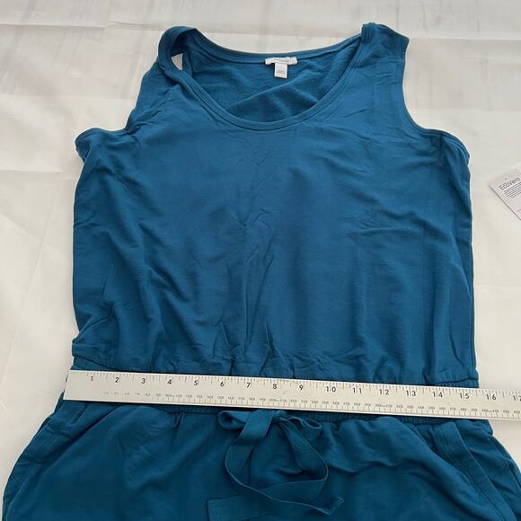 Daily Ritual Women's Supersoft Terry Sleeveless Scoopneck Navy Jumpsuit Size L - Picture 5 of 10